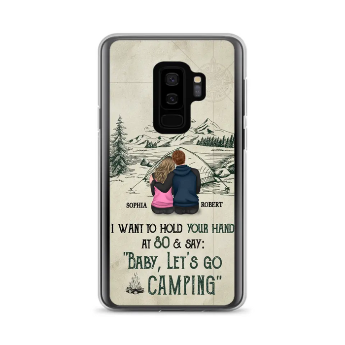 Custom Personalized Couple Phone Case - Gift Idea For Couple - Case For iPhone/Samsung - Baby Let's Go Camping