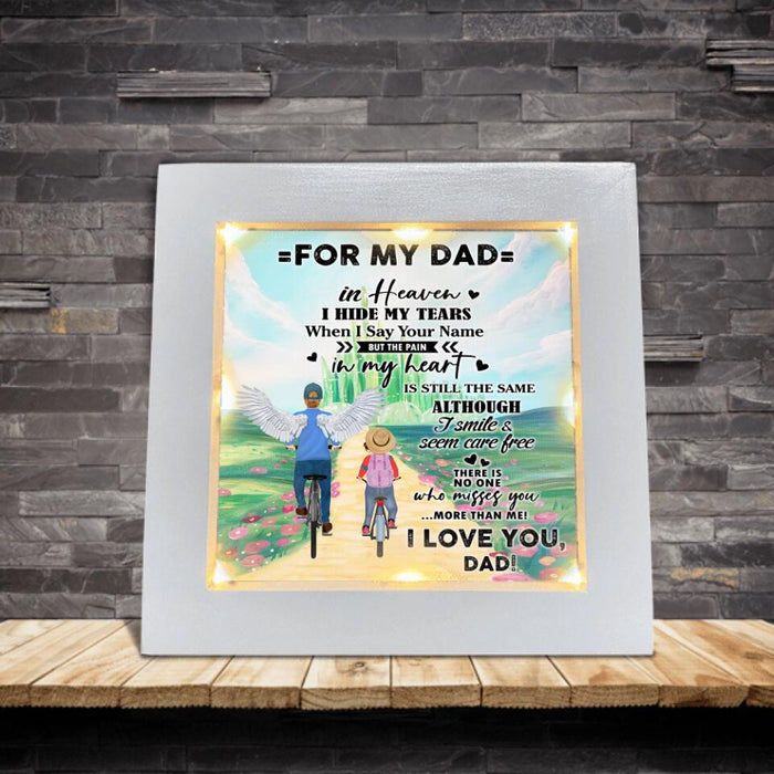 Custom Personalized My Dad Frame With Led - Gift Idea For Father's Day - For My Dad