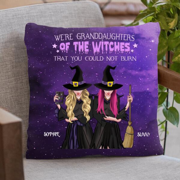 Custom Personalized Witches Friend Pillow Cover - Upto 3 Witches - Best Gift For Friends - Granddaughters Of The Witches