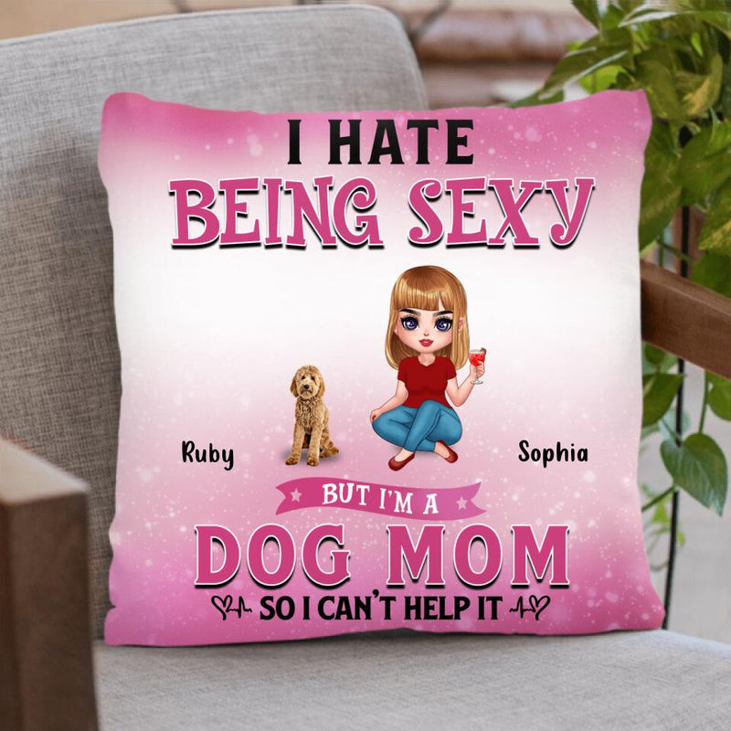 Personalized Dog Mom Pillow Cover/FleeceBlanket/Quilt - Gift Idea For Dog  Lover - Rockin' The Dog Mom Life - Up to 6 Dogs