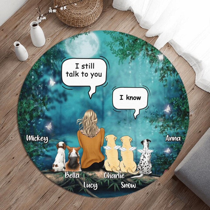 Custom Personalized Dog/Cat Memorial Door Sign - Upto 5 Pets - Best Gift For Dog Lover - I Still Talk To You