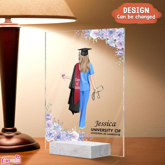 Custom Personalized Nursing School Graduation Acrylic Plaque - Best Gift Idea For Nurse/Future Nurse - Class Of 2025