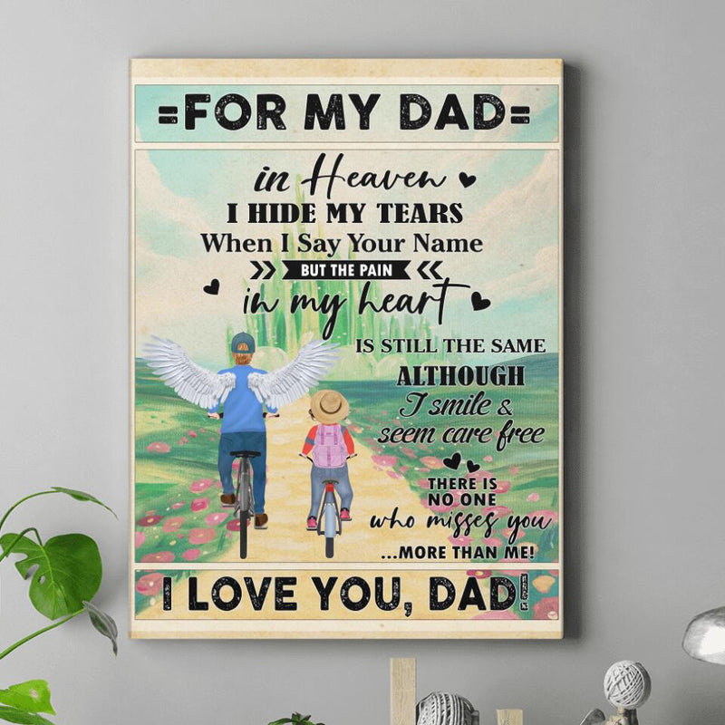 Personalized My Dad Canvas - Gift Idea For Father's Day - For My Dad