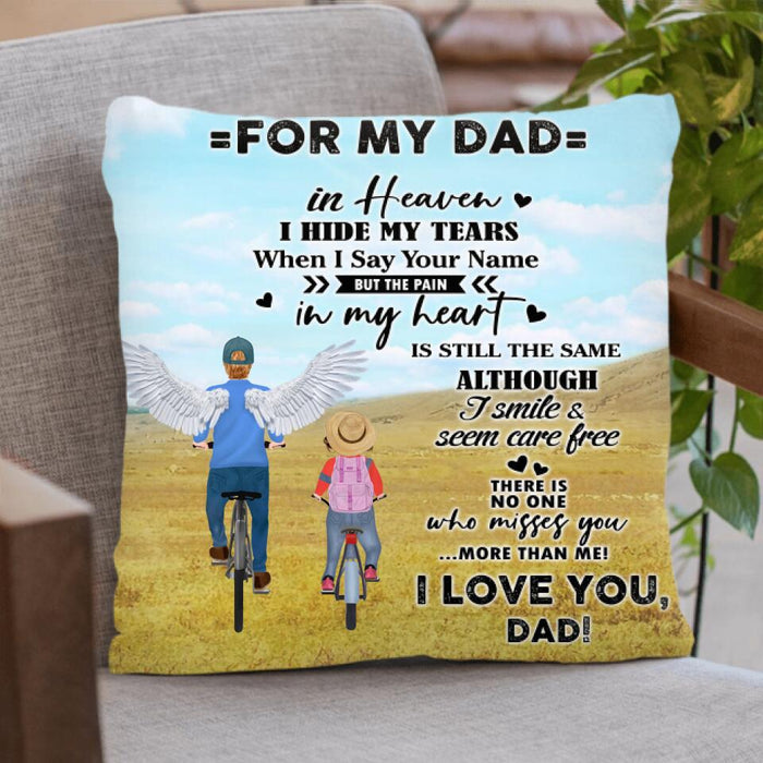 Custom Personalized My Dad Quilt/Fleece Blanket & Pillow Cover - Gift Idea For Father's Day - For My Dad