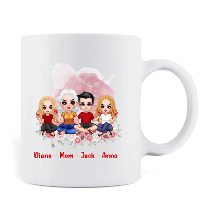 Custom Personalized Single Mom Coffee Mug - Gift For Mother's Day From Daughter/ Son - Happy Mother's Day and Father's Day (Because You Did It All)