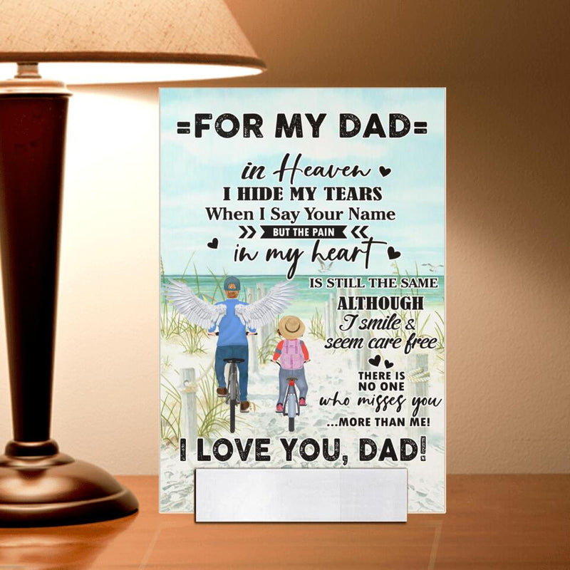 Personalized My Dad Acrylic Plaque - Gift Idea For Father's Day - For My Dad