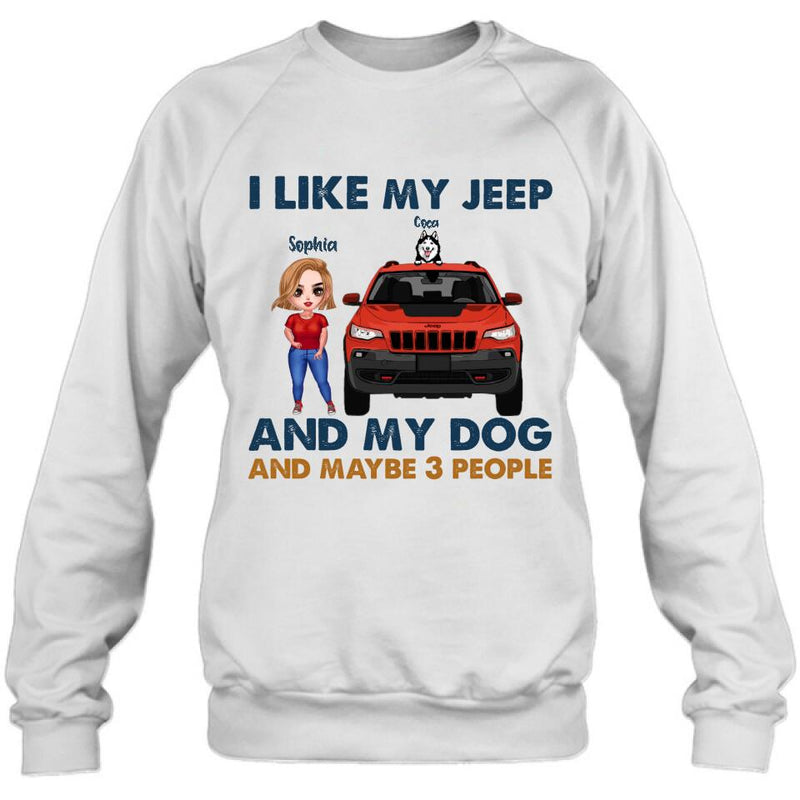 Personalized Off-road Girl Shirt - Up to 3 Dogs - Best Gift For Dog Lover - Just A Girl