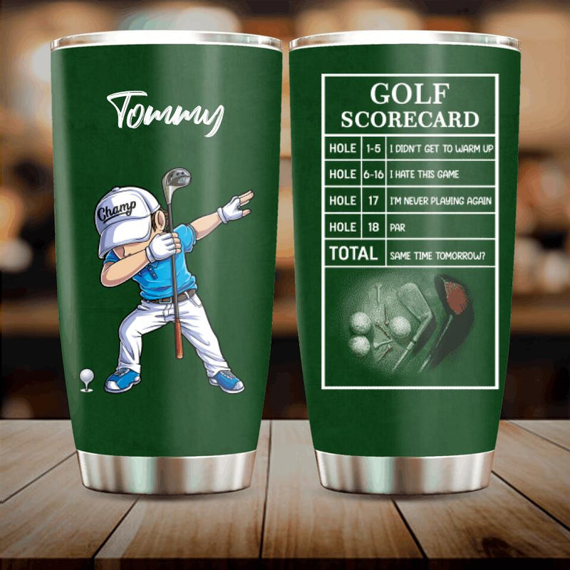 Personalized Golf Tumbler - Father's Day Gift Idea For Golf Lover/Dad/Brother/Grandpa