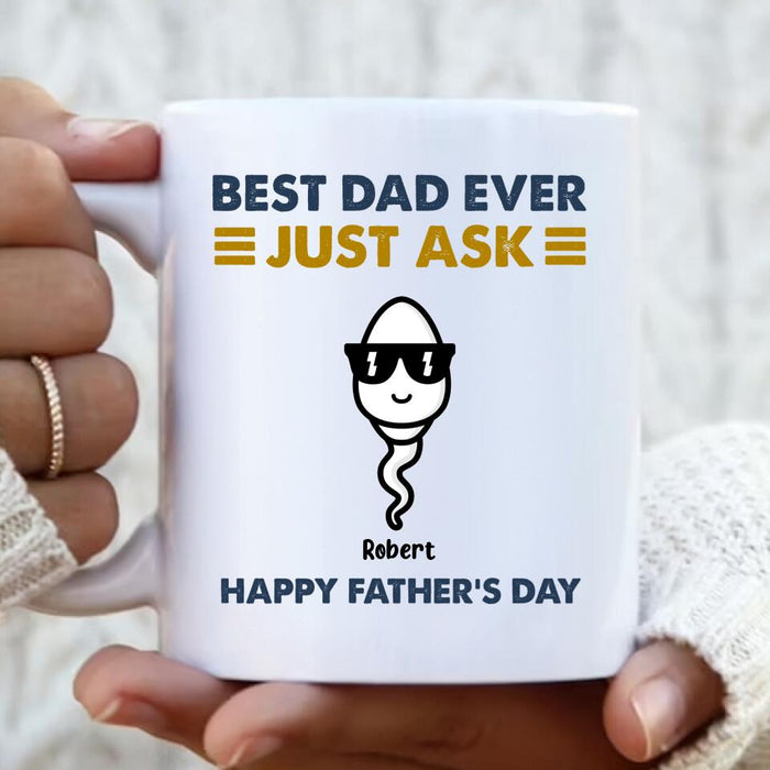 Custom Personalized Father's Day Coffee Mug - Up to 7 Kids - Father's Day Gift Idea
