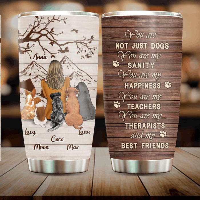 Custom Personalized Pet Mom/ Dad Tumbler - Gift Idea For Pet Lover with up to 5 Pets - You Are My Sanity