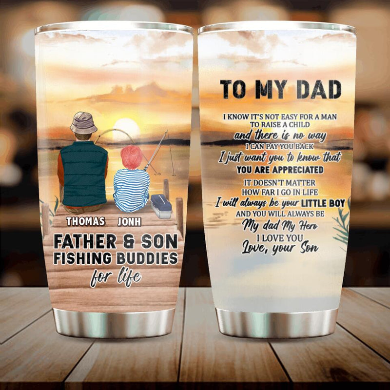 Personalized Fishing Tumbler - Gift Idea For Father's Day - To My Dad