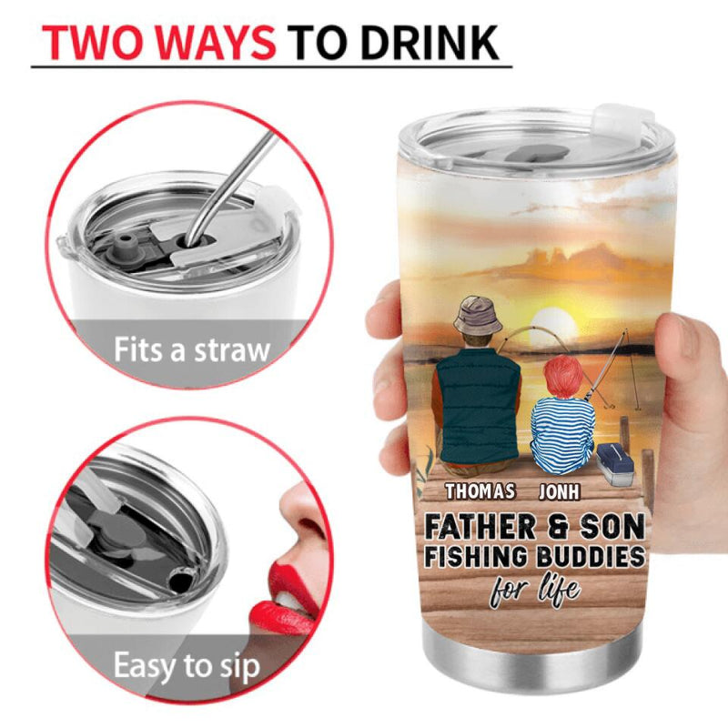 Personalized Fishing Tumbler - Gift Idea For Father's Day - To My Dad