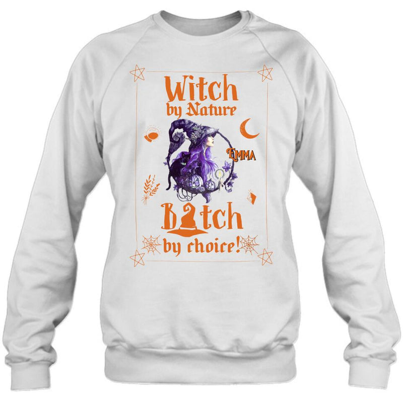 Custom Personalized Witch Shirt - Halloween Gift Idea For Friends