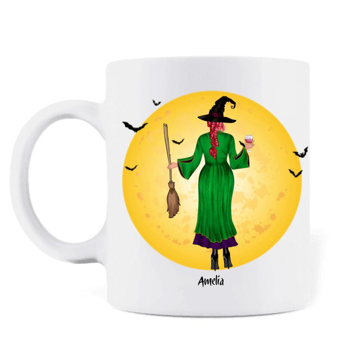 Personalized Halloween Girls Coffee Mug - Gift Idea For Halloween/Friends - Damn, Damn, Damn! Double Damn
