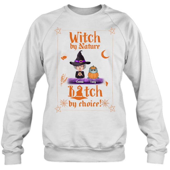 Personalized Witch Shirt - Up to 6 Cats/Dogs - Halloween Gift Idea For Cat/Dog Lovers/Friends