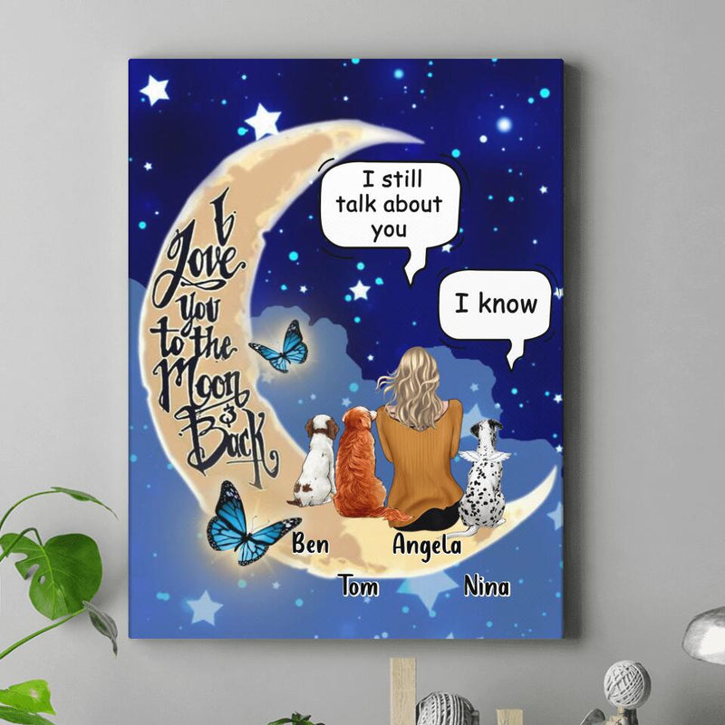 Personalized Memorial Horse/Dog Canvas - Up to 3 Pets - Memorial Gift For Dog/Horse Lover