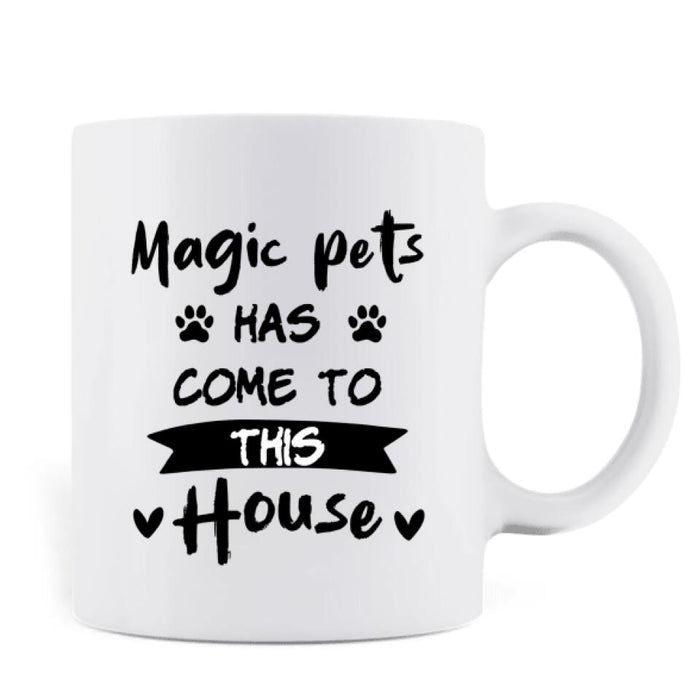 Custom Personalized Halloween Pets On Car Coffee  Mug - Upto 5 Pets - It's Just A Bunch Of Hocus Pocus - NCEQ9H