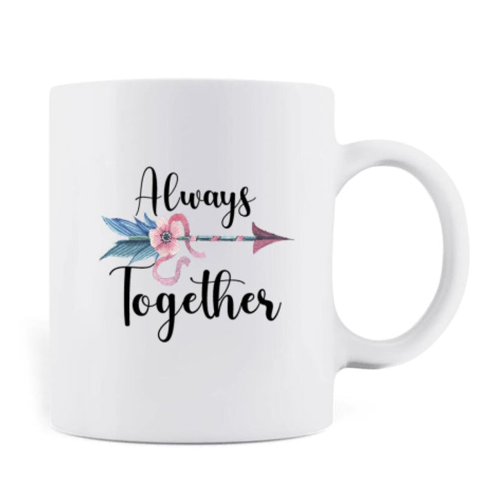 Custom Personalized Native American Couple Coffee Mug - Best Gift For Couples - Always Together