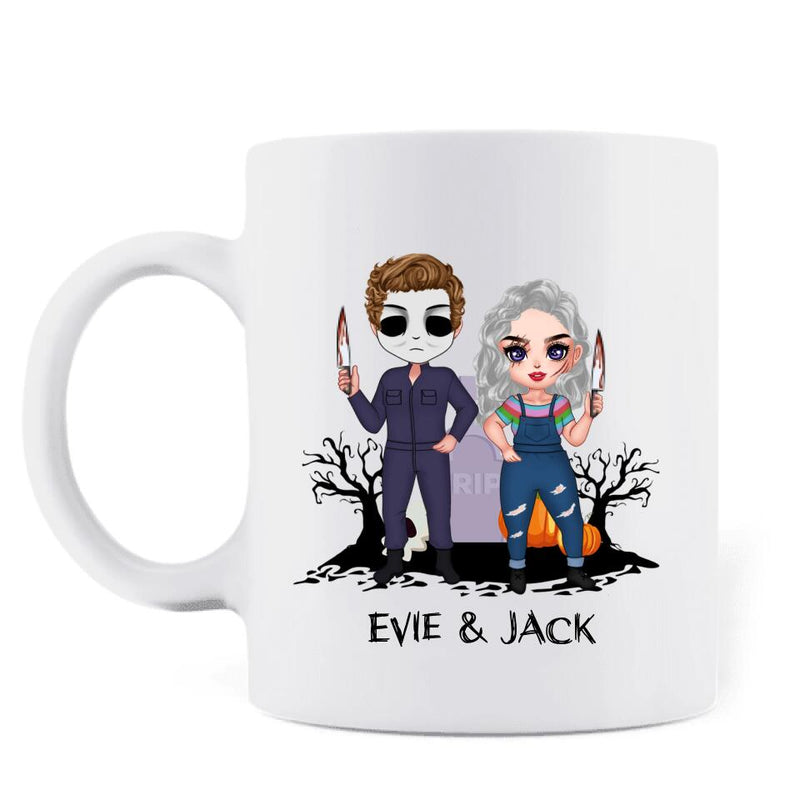 Personalized Horror Couple Coffee Mug - Gift Idea For Halloween/Couple - When We're Together Every Night Is Halloween