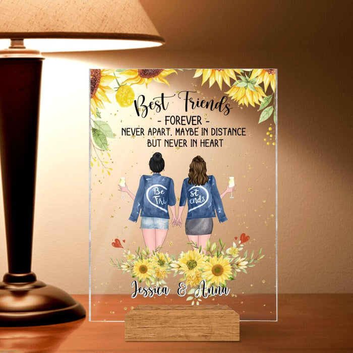 Personalized Friends Acrylic Plaque - Up to 4 Besties - Gift Idea For Best Friends - Best Friends Forever