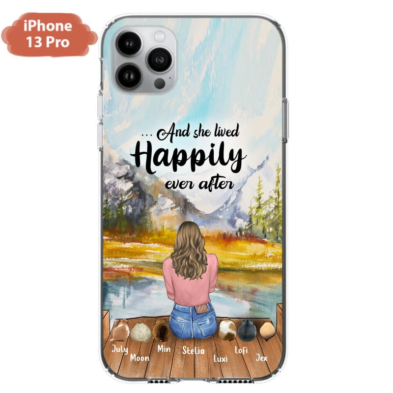 Personalized Pet Phone Case - Gifts For Pet Lovers With 6 Pets - Case for Iphone and  Samsung