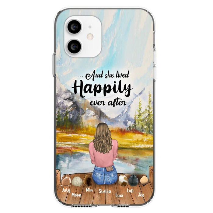 Custom Personalized Pet Phone Case - Gifts For Pet Lovers With 6 Pets - Case for Iphone and  Samsung