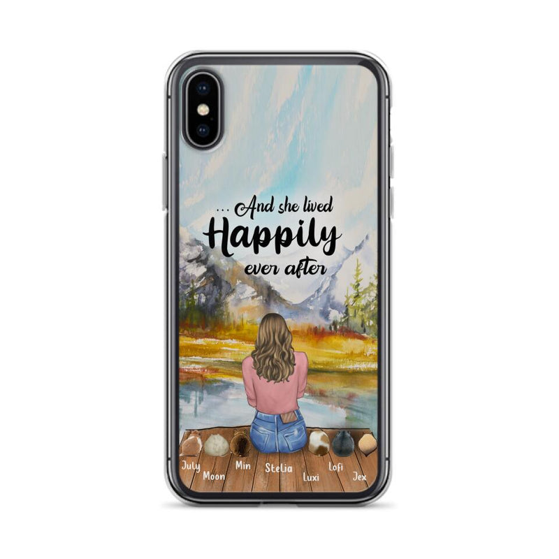 Personalized Pet Phone Case - Gifts For Pet Lovers With 6 Pets - Case for Iphone and  Samsung