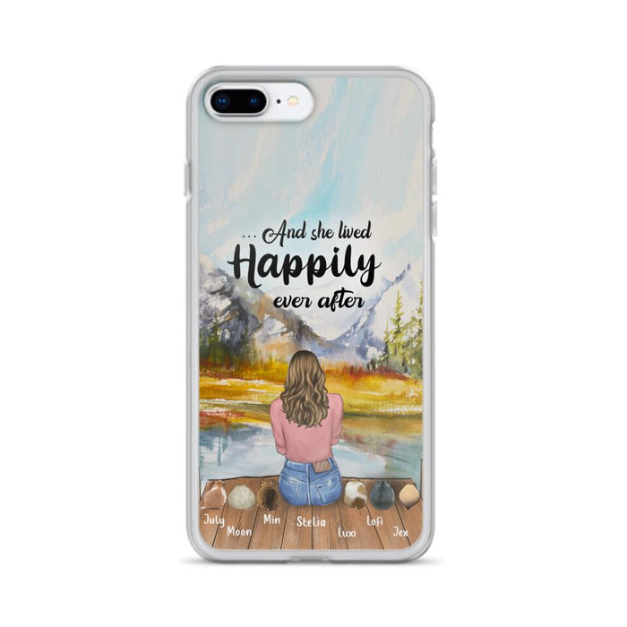 Custom Personalized Pet Phone Case - Gifts For Pet Lovers With 6 Pets - Case for Iphone and  Samsung