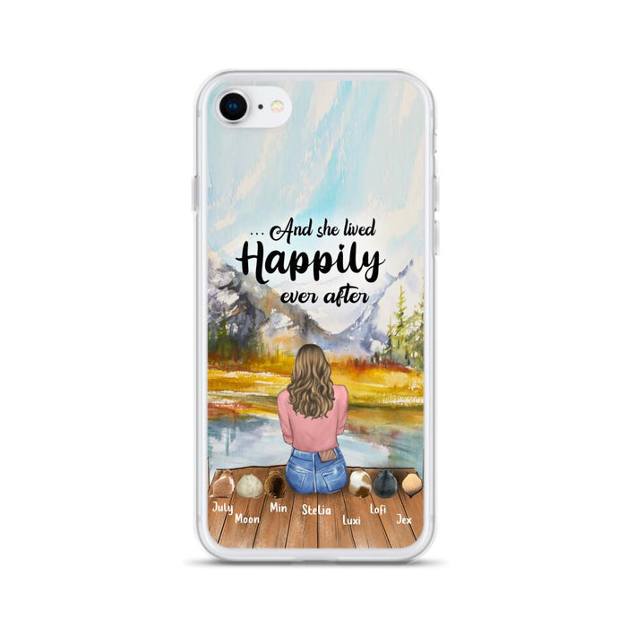 Custom Personalized Pet Phone Case - Gifts For Pet Lovers With 6 Pets - Case for Iphone and  Samsung