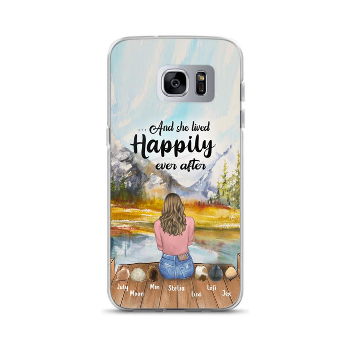 Custom Personalized Pet Phone Case - Gifts For Pet Lovers With 6 Pets - Case for Iphone and  Samsung