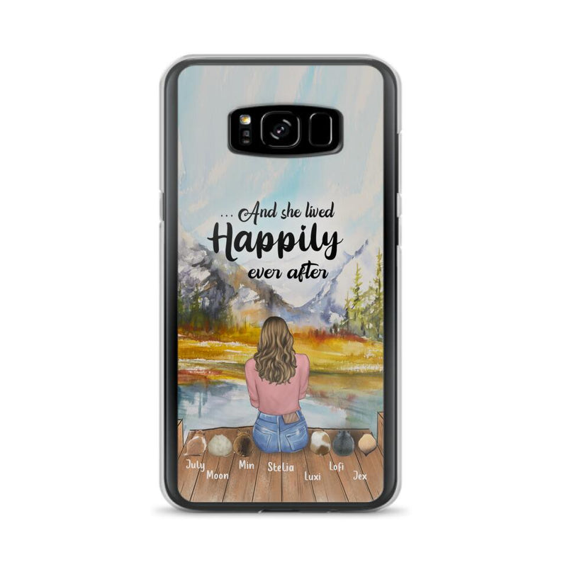 Personalized Pet Phone Case - Gifts For Pet Lovers With 6 Pets - Case for Iphone and  Samsung
