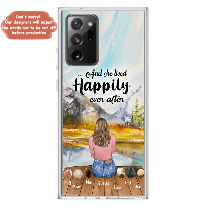 Custom Personalized Pet Phone Case - Gifts For Pet Lovers With 6 Pets - Case for Iphone and  Samsung