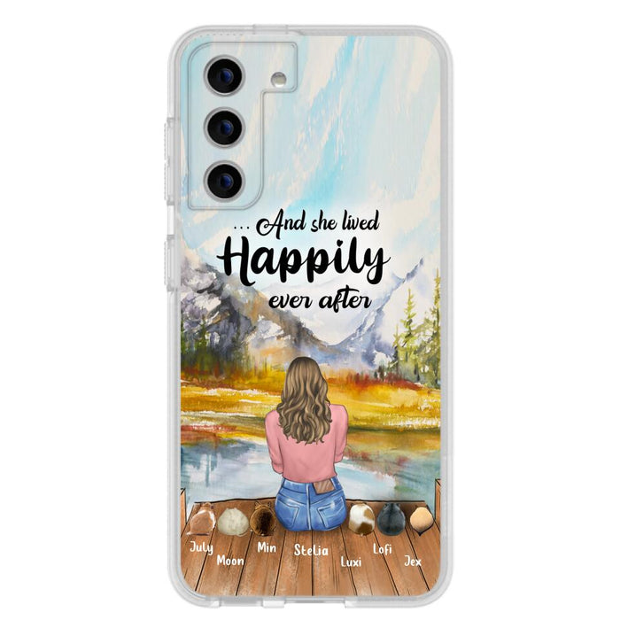 Custom Personalized Pet Phone Case - Gifts For Pet Lovers With 6 Pets - Case for Iphone and  Samsung