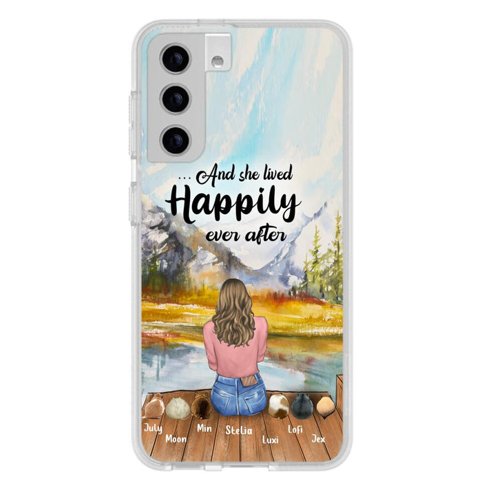 Custom Personalized Pet Phone Case - Gifts For Pet Lovers With 6 Pets - Case for Iphone and  Samsung