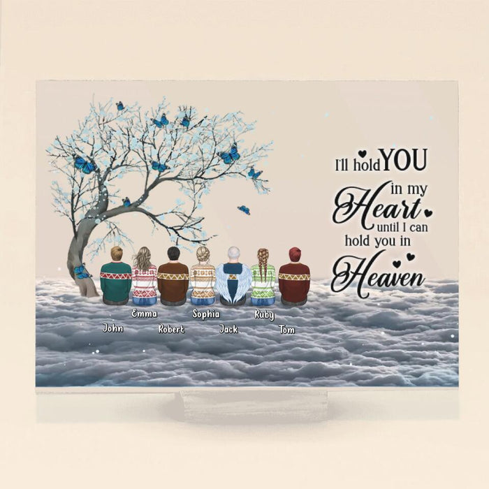 Personalized Memorial Horizontal Acrylic Plaque - Memorial Gift Idea For Family with up to 7 People - I Am Always With You