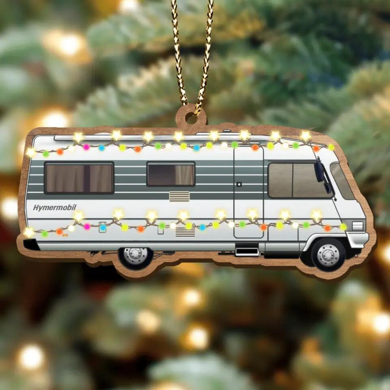 Personalized Camping Xmas Wooden Ornament - Christmas Gift Idea For Camping Lover/Christmas Decoration Gift