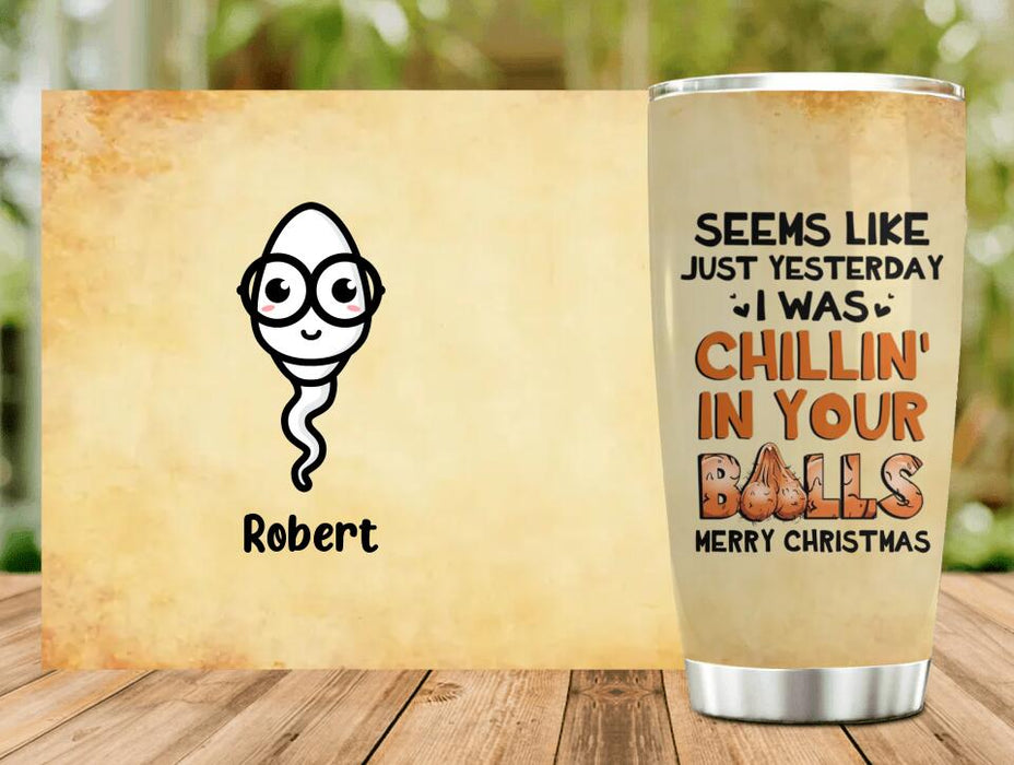 Custom Personalized Father Tumbler - Upto 7 Children - Gift Idea for Father - Merry Christmas