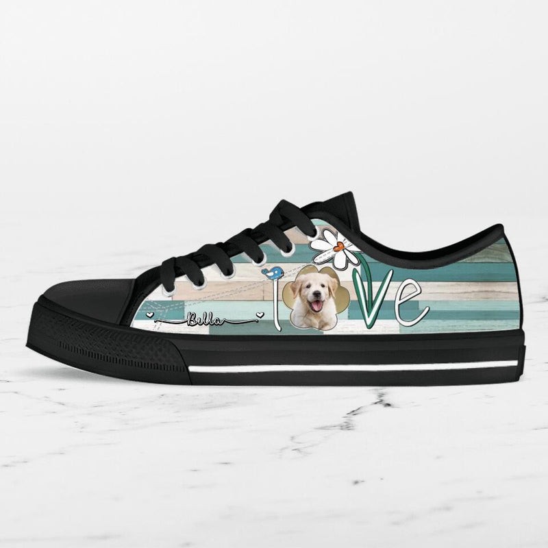 Custom Personalized Dog Photo Sneakers - Gift Idea For Dog Lovers