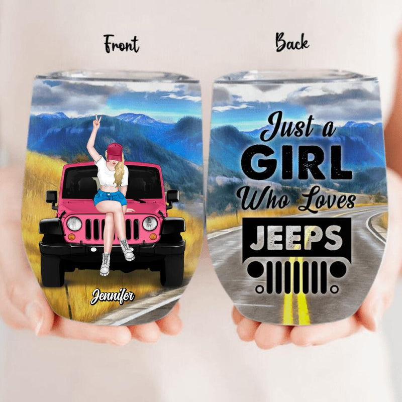 Personalized Off-road Wine Tumbler - Gift For Girl Friend