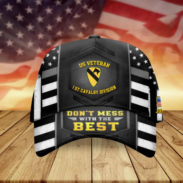 Custom Personalized Veteran Baseball Cap - Gift Idea For Veteran/ Birthday Gift - Don't Mess With The Best