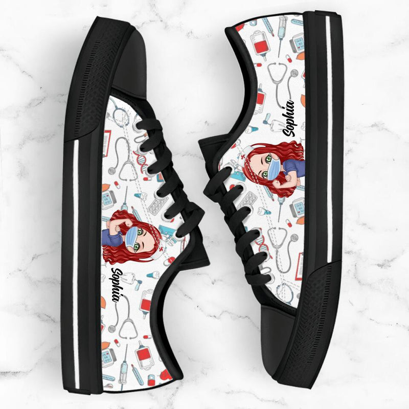 Personalized Nurse Low Top Sneakers - Gift Idea For Nurse