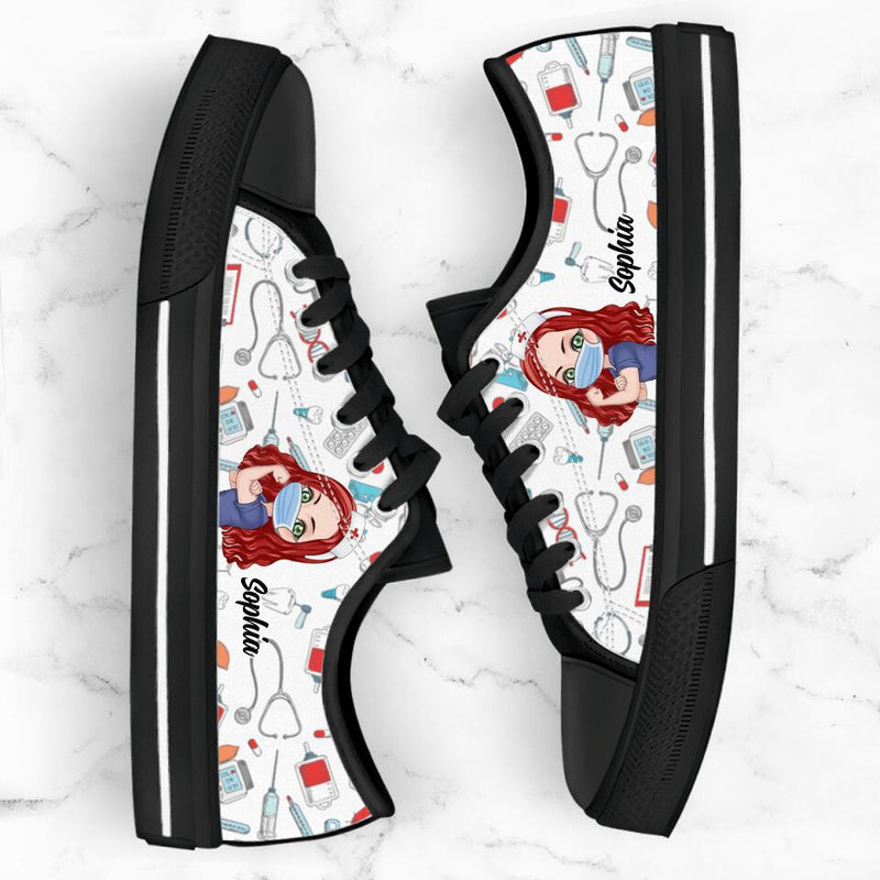 Personalized Nurse Low Top Sneakers - Gift Idea For Nurse
