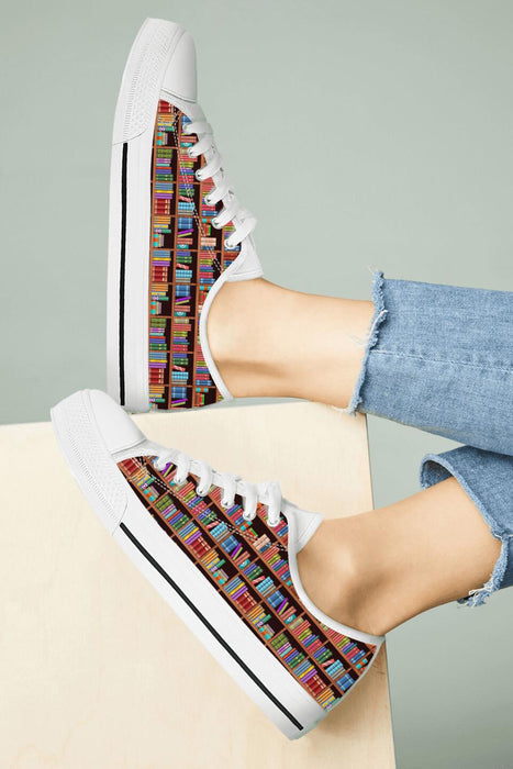 Book Men/Women Low Top Sneakers - Gift Idea For Book Lovers