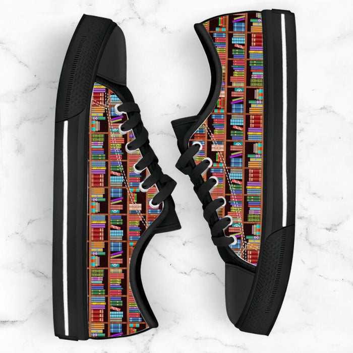 Book Men/Women Low Top Sneakers - Gift Idea For Book Lovers