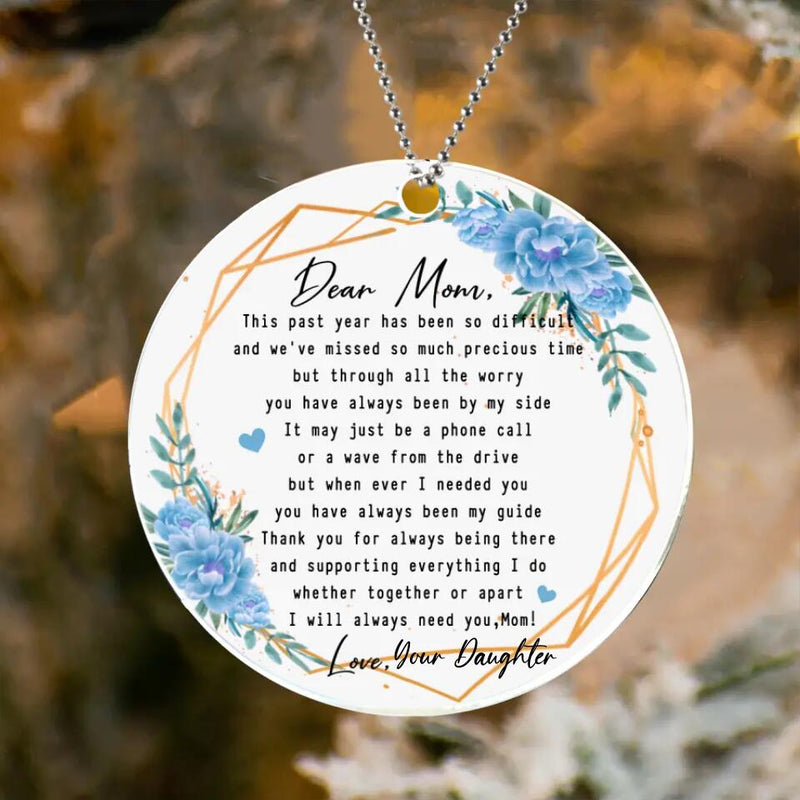 Personalized Letter Ornament - Gift for Mom from Daughter/Son