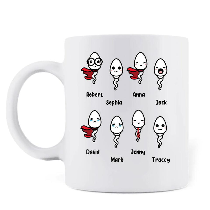 Personalized Happy Mother's Day Coffee Mug - Mother's Day Gift - Mom Thank You For Everything From The Ones You Didn't Swallow