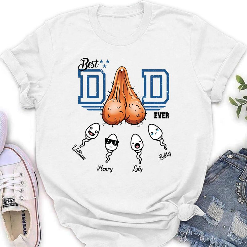 Personalized Sperm T-Shirt - Gift Idea for Father's Day - Best Dad Ever