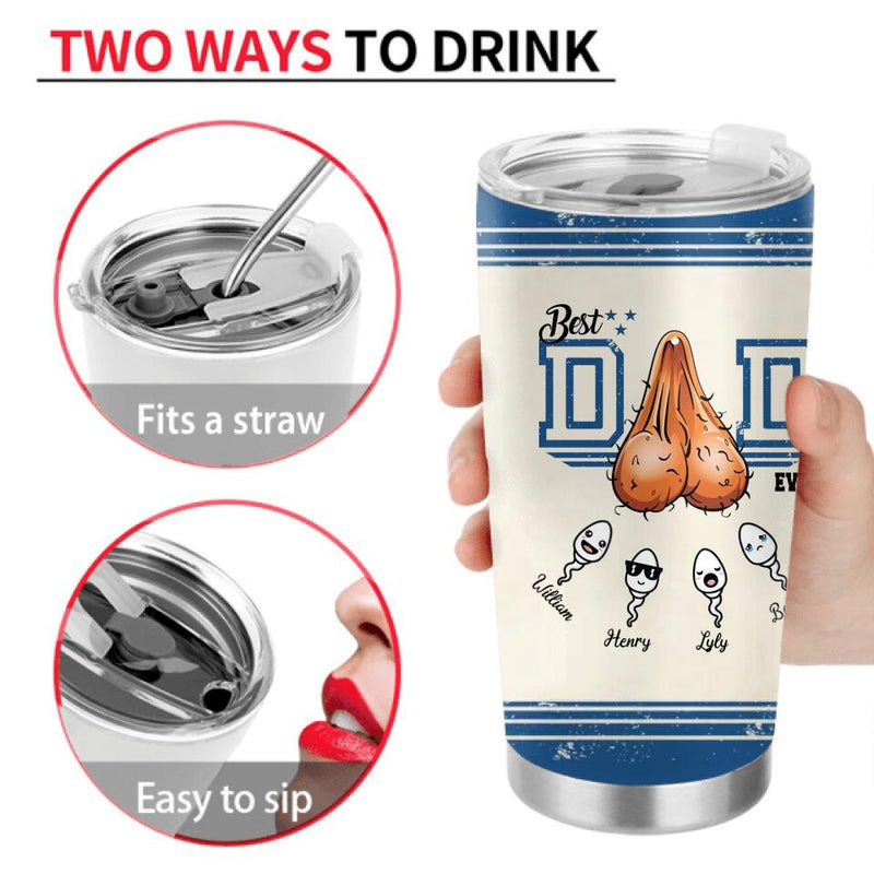 Personalized Sperm Tumbler - Gift Idea for Father's Day - Best Dad Ever