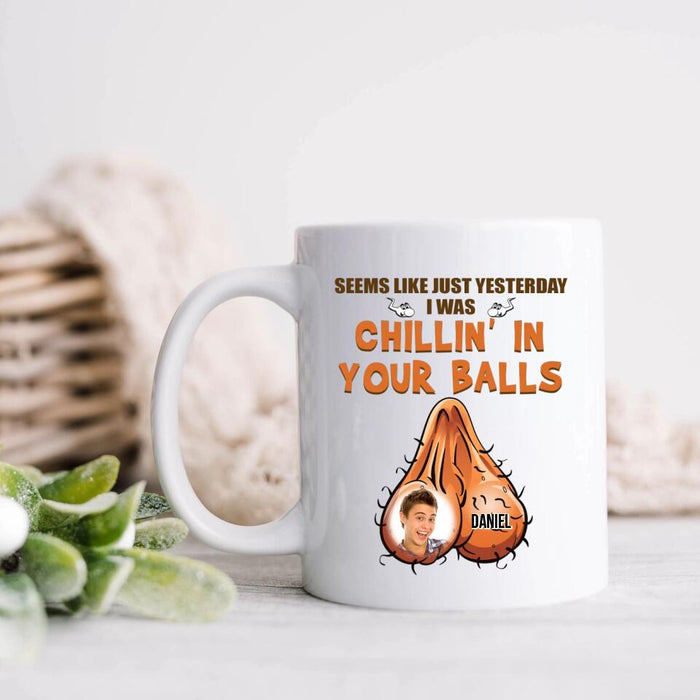 Custom Personalized Happy Father's Day Coffee Mug - Father's Day Gift Idea - My First Home Was Awesome