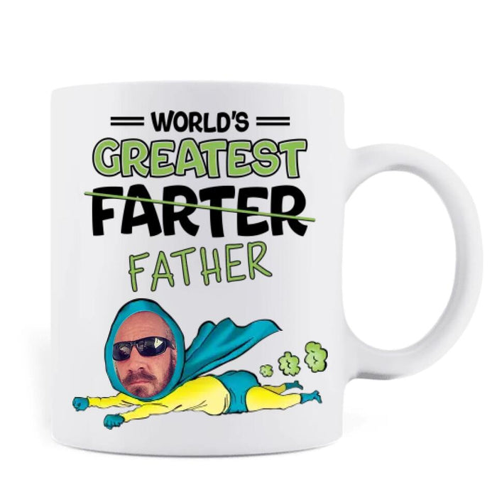 Custom Personalized Happy Father's Day Coffee Mug - Gift Idea To Father - Upload Photo - World's Greatest Father